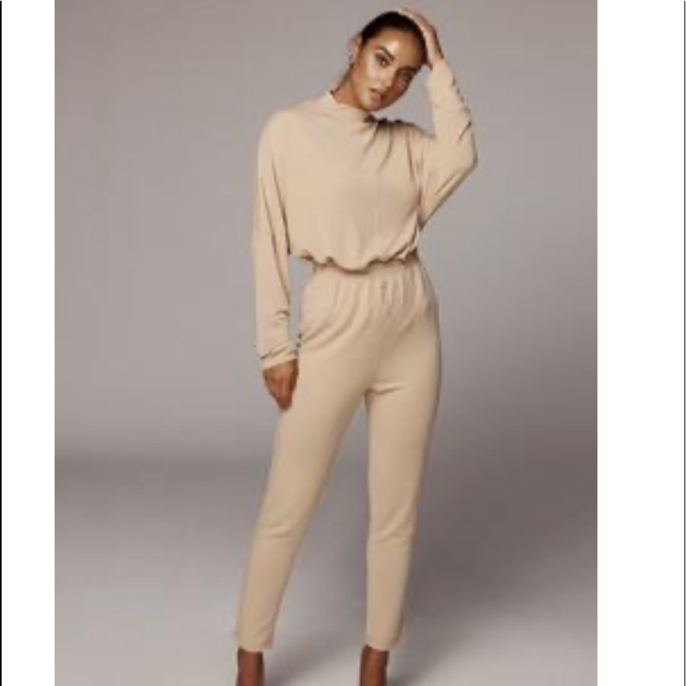 Beige and Black Oversized Sets